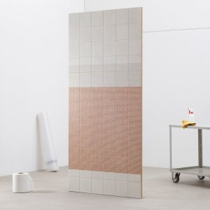 Tape Mutina pattern Mesh Black su base nera