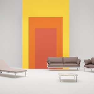 Divano Buddy Sofa 219/2 di Pedrali senza braccioli