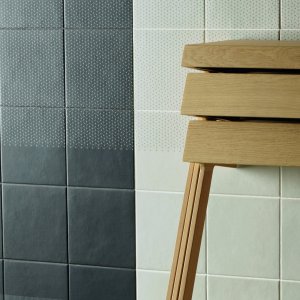 Tape Mutina pattern Zigzag Blue in gres smaltato