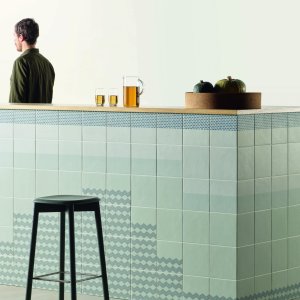Tape Mutina pattern Grainy Green in gres smaltato
