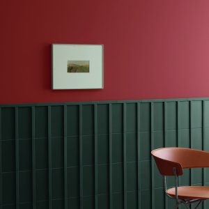 Sala riunioni con parete Motivo nel colore Earth