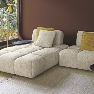 Endunit Qubik da 147 per 201 cm in tessuto chiaro