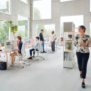 Sedile in membrana della se:air con bordo anteriore arrotondato