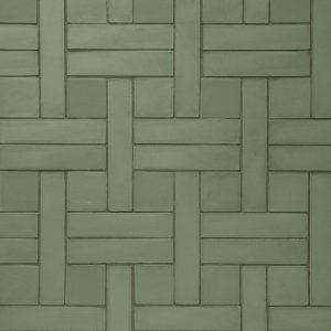Pavimento esterno in Weaving nella tinta Green